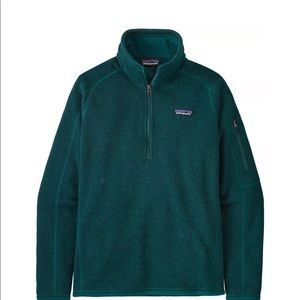 Patagonia Better Sweater 1/4 Zip Up in Dark Borealis Green